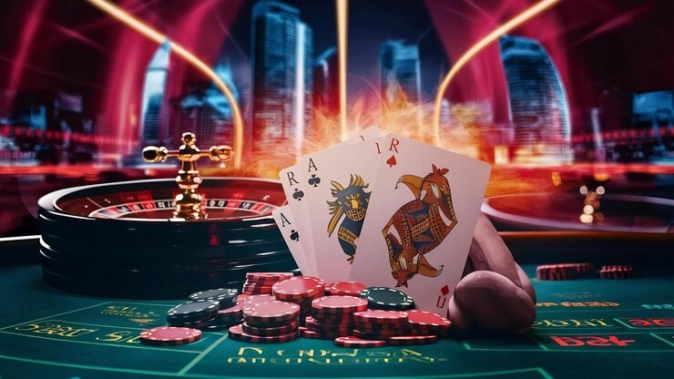 Live dealer announcing results at cahaya 4d French Roulette table